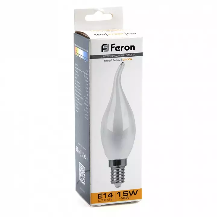 Лампа светодиодная Feron LB-718 E14 15Вт 2700K 38260 1_FE_38260.webp big
