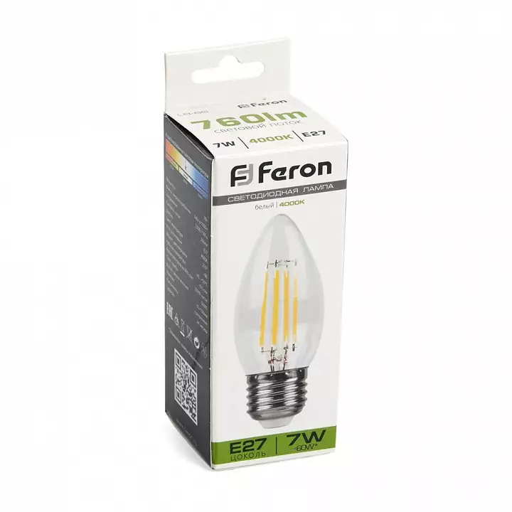 Лампа светодиодная Feron LB-66 E27 7Вт 4000K 38271 5_FE_38271.webp big