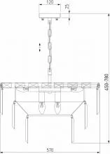 Подвесная люстра Eurosvet Elegante 10130/8 золото/прозрачный хрусталь Strotskis 3_EV_a060644.webp small