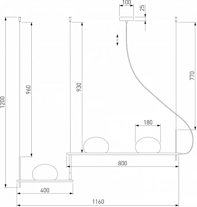 Подвесной светильник Eurosvet Stair 70145/3 латунь 2_EV_a061372.webp big