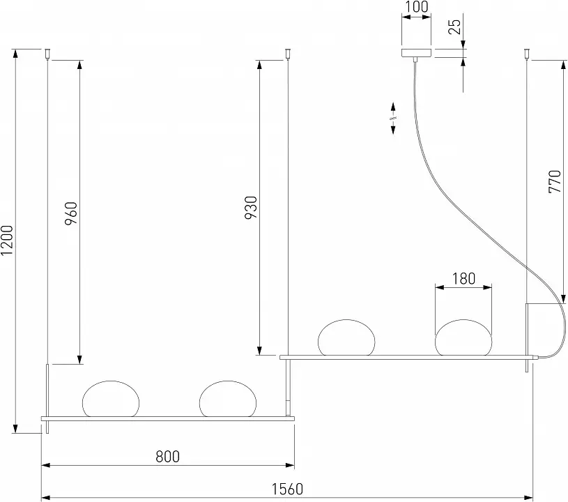 Подвесной светильник Eurosvet Stair 70145/4 латунь 2_EV_a061376.webp big