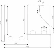 Подвесной светильник Eurosvet Stair 70145/4 латунь 2_EV_a061376.webp small