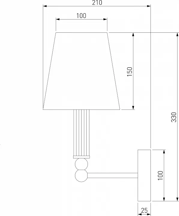 Бра Eurosvet Conso 60145/1 хром 1_EV_a061954.webp big