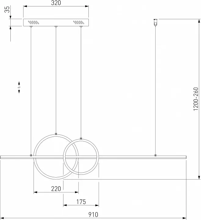 Подвесной светильник Eurosvet Twin 90265/1 черный 3_EV_a060607.webp big