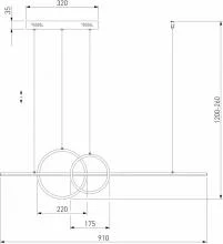 Подвесной светильник Eurosvet Twin 90265/1 черный 3_EV_a060607.webp small