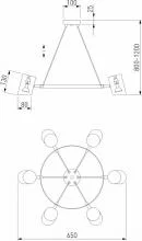 Подвесная люстра Eurosvet Splay 70147/6 белый 3_EV_a062036.webp small
