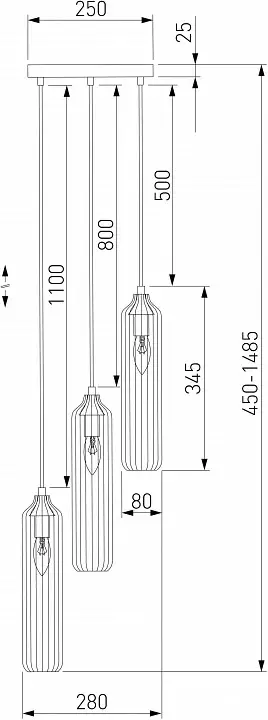 Подвесной светильник Eurosvet Siesta 50252/3 хром 4_EV_a063660.webp big
