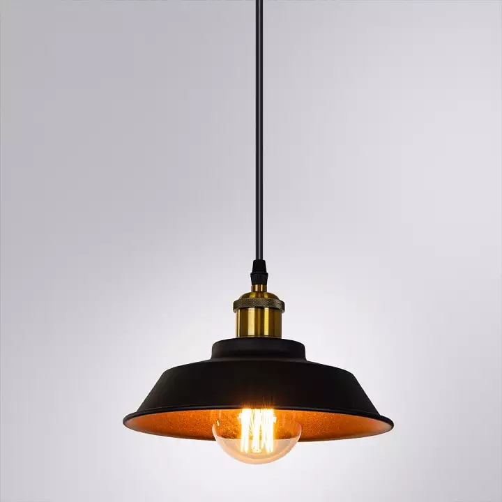 Подвесной светильник Arte Lamp Cappello A7038SP-1BK 2_AR_A7038SP-1BK.webp big