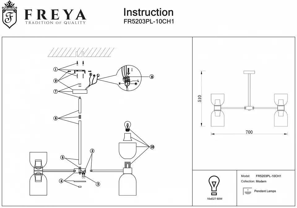 Люстра на штанге Freya Savia FR5203PL-10CH1 1_MY_FR5203PL-10CH1.webp big