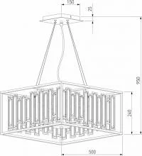 Подвесная люстра Bogates Cella 377/6 Strotskis 2_EV_a061525.webp small