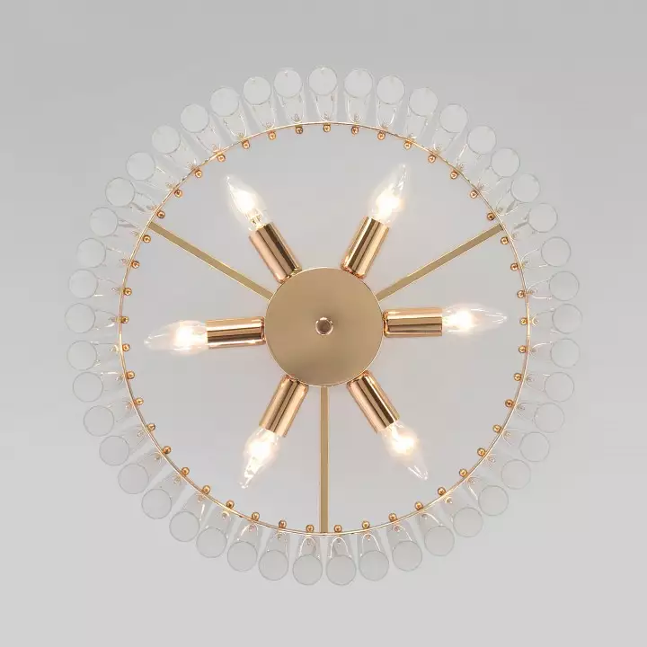 Люстра на штанге Bogates Flamel 373/6 Smart золото 2_EV_a060885.webp big