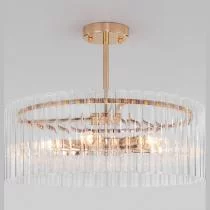 Люстра на штанге Bogates Flamel 373/6 Smart золото