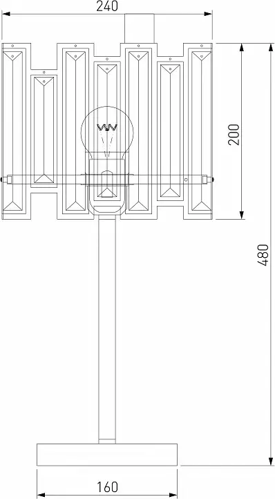 Настольная лампа декоративная Bogates Cella 01148/1 Strotskis 2_EV_a062866.webp big