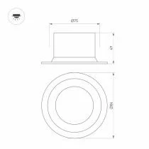Встраиваемый светильник Arlight MS-DROP-BUILT 040339 1_ARLT_040339.webp small