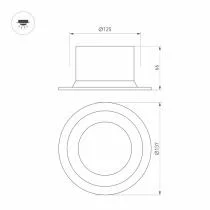 Встраиваемый светильник Arlight MS-DROP-BUILT 041499 1_ARLT_041499.webp small