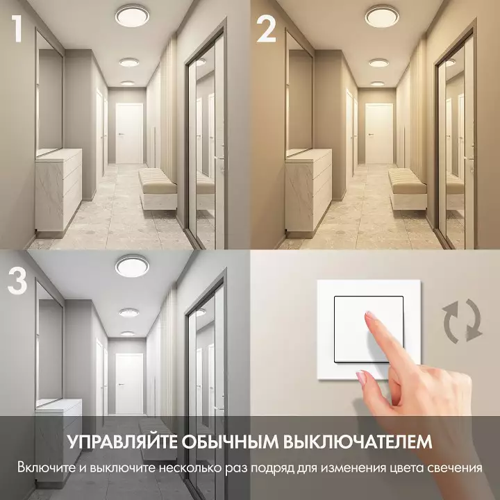 Накладной светильник Denkirs Plato DK6516-WH 5_DK_DK6516-WH.webp big