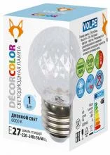 Лампа светодиодная Volpe DECOR COLOR E27 1Вт 6000K UL-00010065 4_UL_UL-00010065.webp small