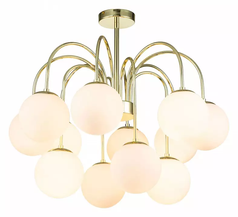 Люстра на штанге Indigo Classic 13017/12R Gold 1_INDG_V000327.webp big