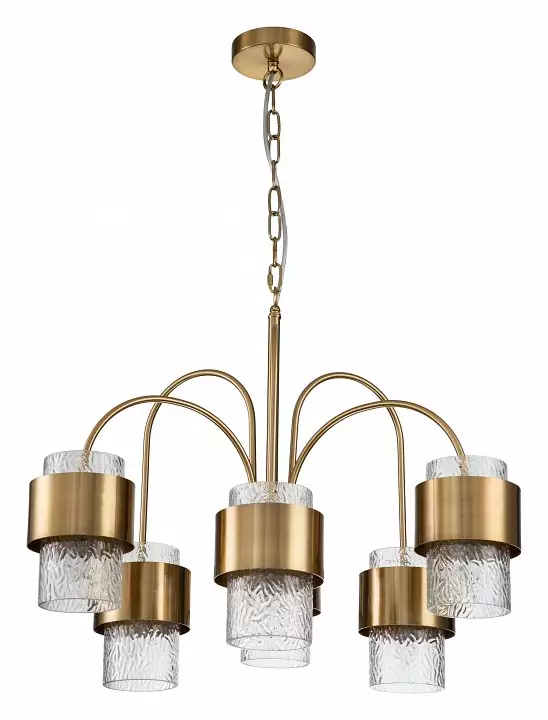 Подвесная люстра Indigo Eleganza 12019/A/6P Brass 1_INDG_V000322.webp big