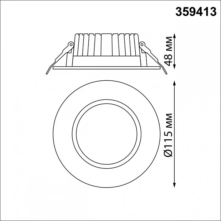 Встраиваемый светильник Novotech Drum 359413 6_NV_359413.webp big