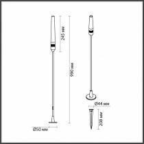 Наземный низкий светильник Odeon Light Canna 7020/4GA 5_OD_7020_4GA.webp small