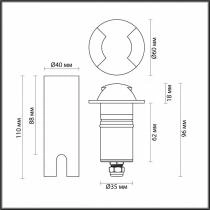Встраиваемый в дорогу светильник Odeon Light Wald 6662/2GL3 3_OD_6662_2GL3.webp small