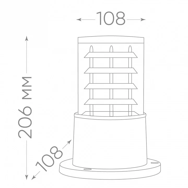 Наземный низкий светильник Feron DH0800 41916 5_FE_41916.webp big