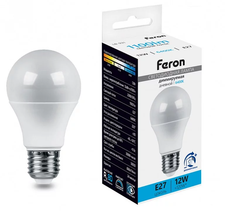 Лампа светодиодная Feron LB-931 E27 12Вт 6400K 51054 0_FE_51054.webp big