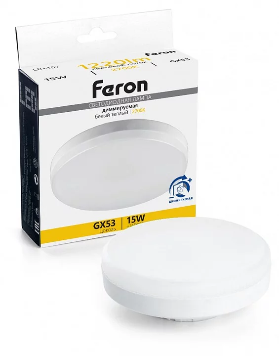 Лампа светодиодная Feron LB-457 GX53 15Вт 2700K 51067 0_FE_51067.webp big