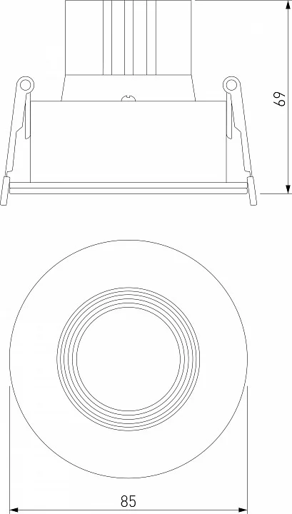 Встраиваемый светильник Elektrostandard Artis a066136 3_ELK_a066136.webp big