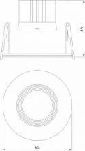 Встраиваемый светильник Elektrostandard Artis a066138 3_ELK_a066138.webp small