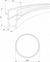 Трек встраиваемый Elektrostandard Slim Magnetic a066494 2_ELK_a066494.webp small
