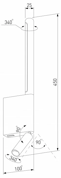 Бра с подсветкой Elektrostandard Sarca a066403 4_ELK_a066403.webp big