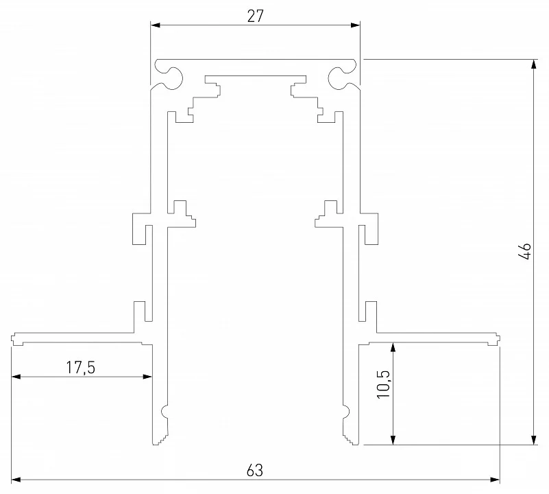Трек встраиваемый Elektrostandard Slim Magnetic a067503 3_ELK_a067503.webp big