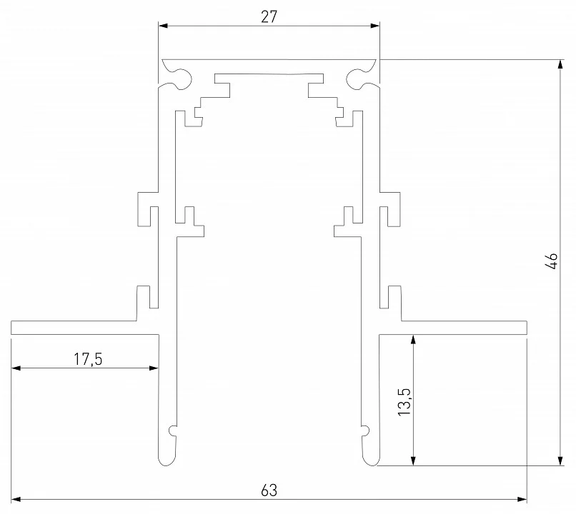 Трек встраиваемый Elektrostandard Slim Magnetic a067495 3_ELK_a067495.webp big