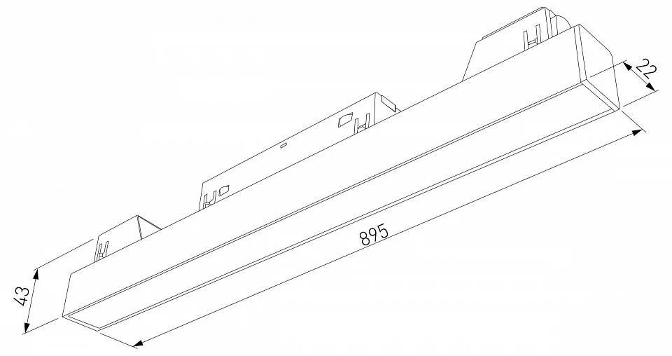Встраиваемый светильник Elektrostandard Slim Magnetic a067375 4_ELK_a067375.webp big