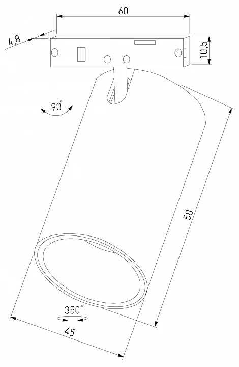 Светильник на штанге Elektrostandard Mini Magnetic a067276 4_ELK_a067276.webp big