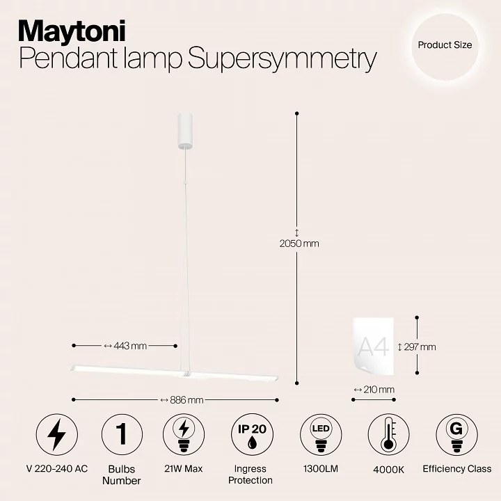 Подвесной светильник Maytoni Supersymmetry P096PL-L11WK1 3_MY_P096PL-L11WK1.webp big