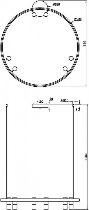 Подвесная люстра Maytoni Halo MOD102PL-L42BK 3_MY_MOD102PL-L42BK.webp big