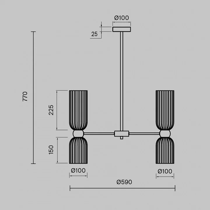 Люстра на штанге Maytoni Antic MOD302PL-10GR 2_MY_MOD302PL-10GR.webp big