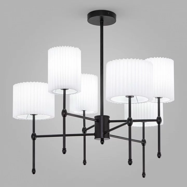 Люстра на штанге Eurosvet Notturno 60162/6 черный 0_EV_a065662.webp big