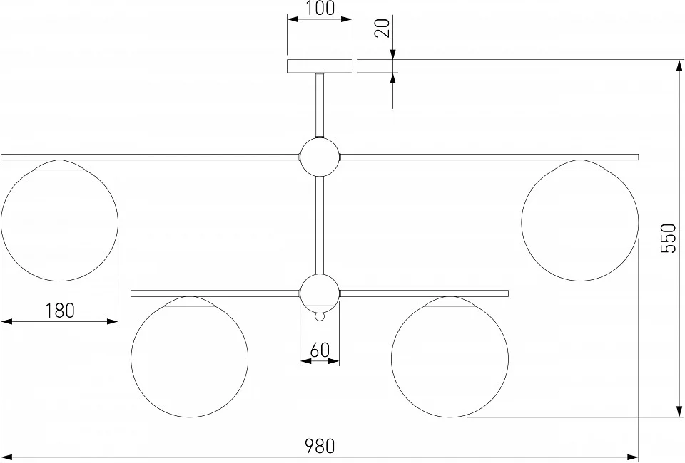 Люстра на штанге Eurosvet Marbella 60147/6 черный 2_EV_a063852.webp big