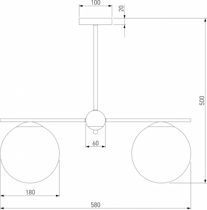 Люстра на штанге Eurosvet Marbella 60147/3 черный 2_EV_a063854.webp big