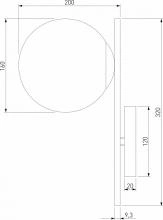 Бра Eurosvet Marbella 60147/1 черный 1_EV_a064386.webp small