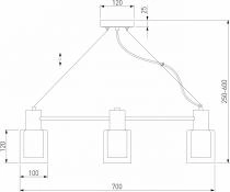 Подвесная люстра Eurosvet Notion 70219/6 черный/античная бронза 3_EV_a065299.webp small