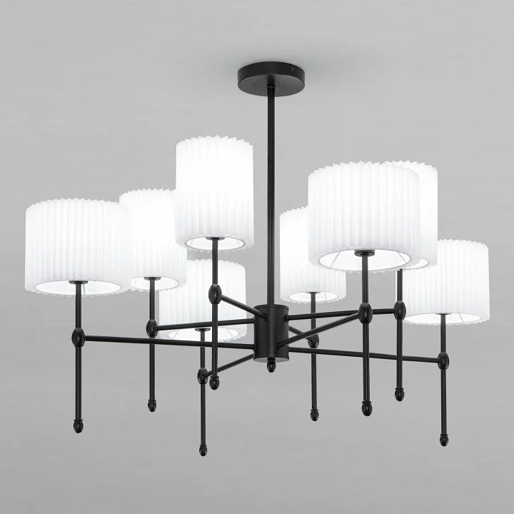 Люстра на штанге Eurosvet Notturno 60162/8 черный 0_EV_a065663.webp big