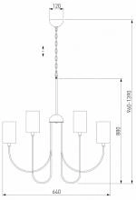 Люстра на штанге Eurosvet Abbey 60164/6 латунь 3_EV_a065745.webp small