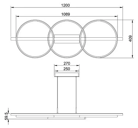 Подвесной светильник Arte Lamp Fluido A3913SP-24BK 2_AR_A3913SP-24BK.webp big
