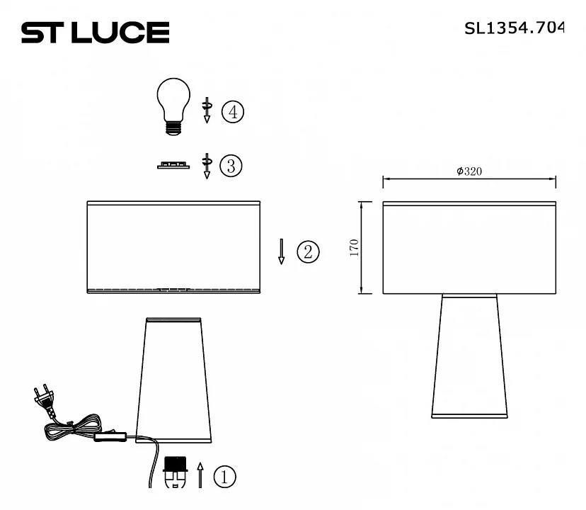 Настольная лампа декоративная ST-Luce Jackie SL1354.704.01 5_SL1354.704.01.webp big
