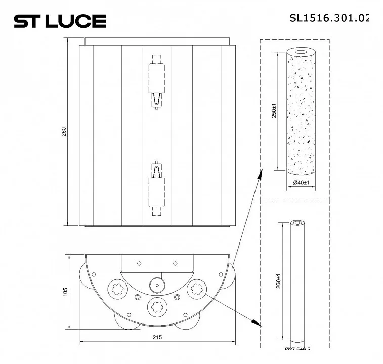Накладной светильник ST-Luce Delight SL1516.301.02 3_SL1516.301.02.webp big